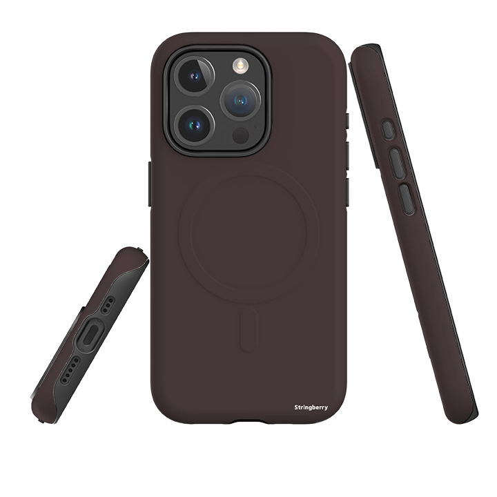 iPhone MagSafe Tough Case -  Porto Brown Premium Surface Texture Ultra Slim