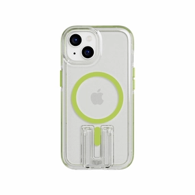 EvoCrystal Kick - Apple iPhone 16e/15 Case MagSafe Compatible - Lime Custom Fit Smooth Texture Pattern