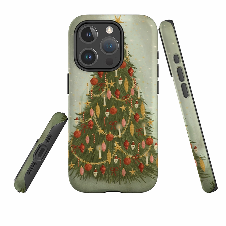 Clear Edge Vivid Surface iPhone MagSafe Tough Case - Christmas Tree By Maja Lindberg