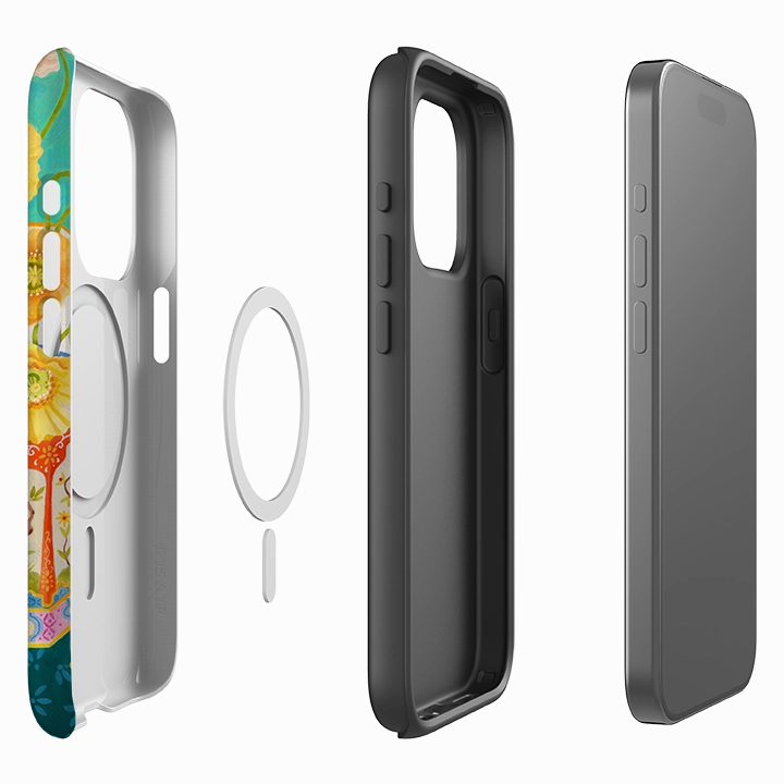 iPhone MagSafe Tough Case - Poppies By Bex Parkin Slim Profile