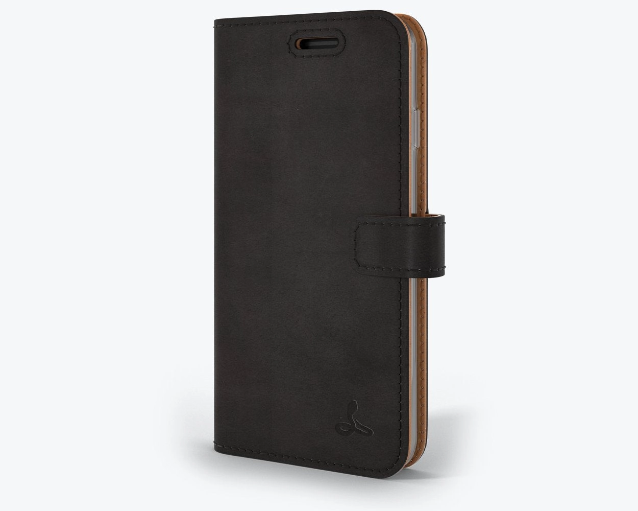 Apple iPhone SE (2020) / SE (2022) - Vintage Leather Wallet Phone Case Soft Finish Texture Modern Pattern