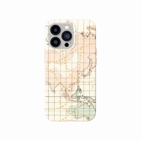 EvoArt - Apple iPhone 13 Pro Case - Wonderers Map Matte Surface Design