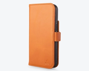 Minimal Form Soft Finish Layer Apple iPhone 14 - Metro Leather Wallet Phone Case