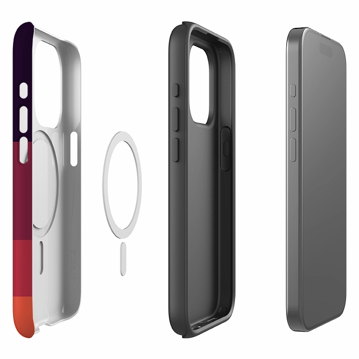 iPhone MagSafe Tough Case -  Tokyo Chroma Durable Texture Build