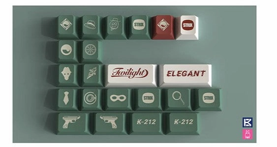 Mechanical Desktop Setup TUT LOID FORGER KEYCAPS CHERRY PROFILE DYE SUBLIMATION PBT