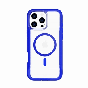 Comfort Fit EvoPro - Apple iPhone 16 Pro Max Case MagSafe Compatible - Clear/Blue