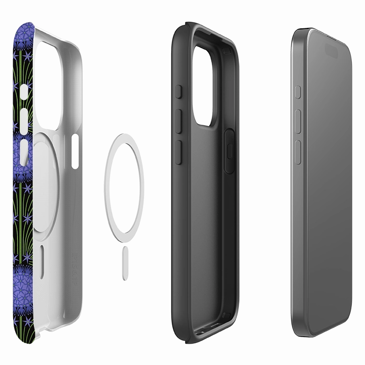 Modern Build Minimal Detail Texture iPhone MagSafe Tough Case -  Allium By Cressida Bell