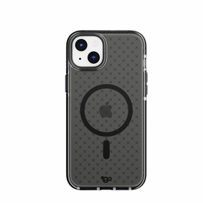 Evo Check - Apple iPhone 15 Plus Case MagSafe Compatible - Smokey Black Scratch Block Refined Form