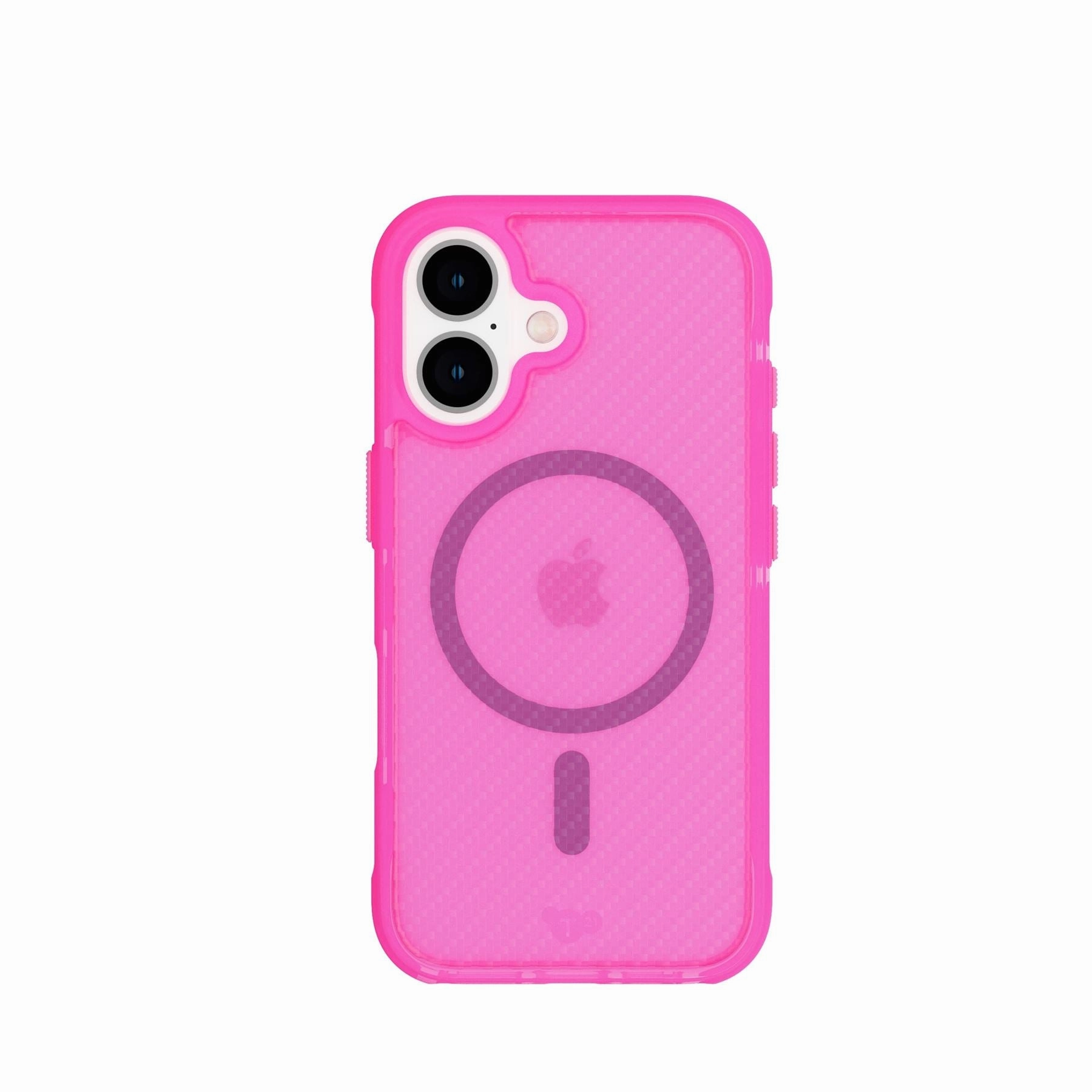 Clear Pattern Shock Absorber EvoArmor - Apple iPhone 16 Case MagSafe Compatible - Pink