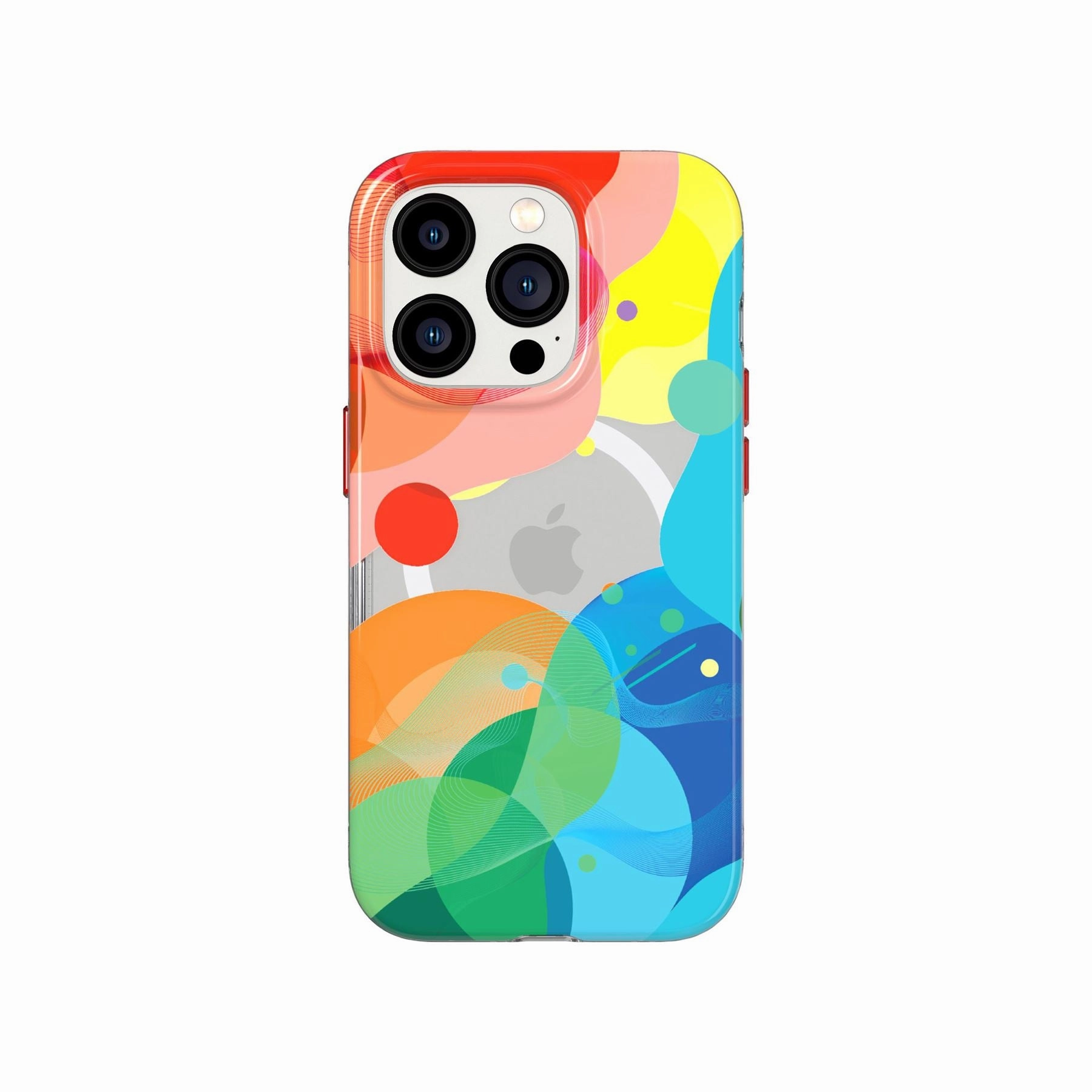 Modern Frame Gloss Layer Finish EvoArt - Apple iPhone 14 Pro Case MagSafe Compatible - Bubble Bounce