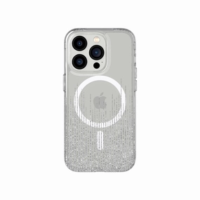 Minimal Shield Texture Comfort Texture EvoArt - Apple iPhone 14 Pro Case MagSafe Compatible - Sparkle Rain