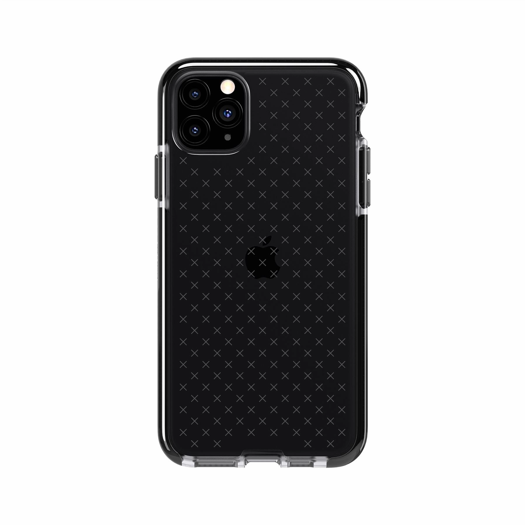 Stylish Layer Texture Flexible Grip EvoCheck - Apple iPhone 11 Pro Max Case - Smokey Black