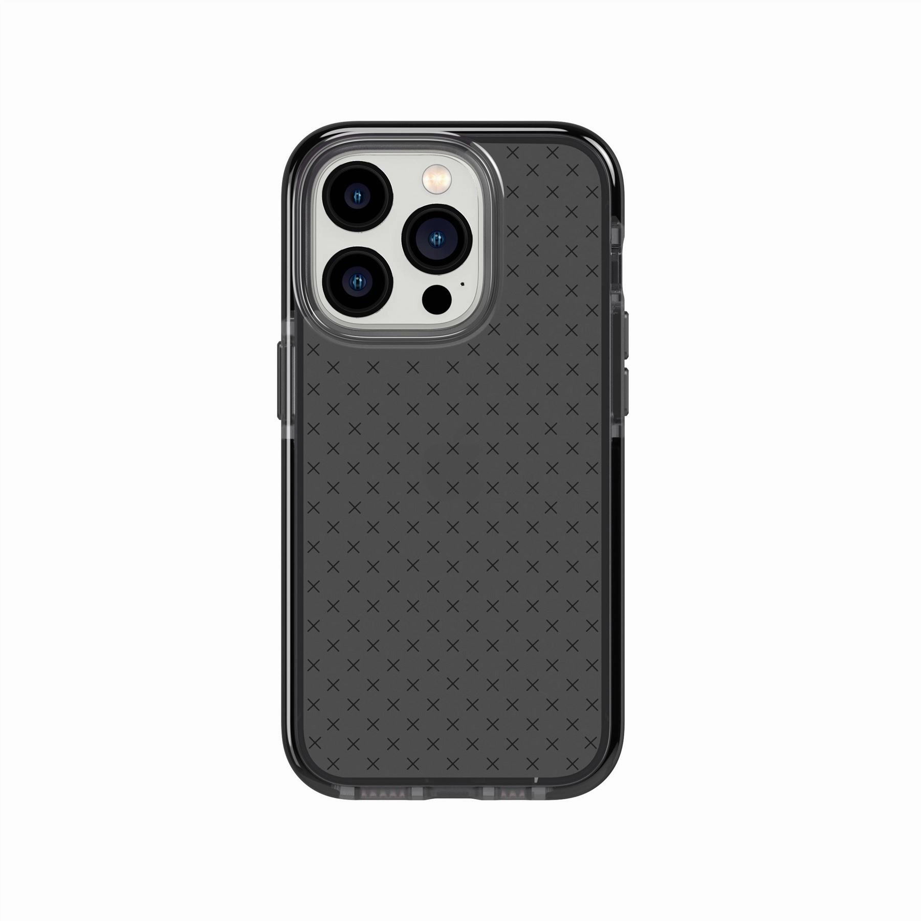 EvoCheck - Apple iPhone 14 Pro Case - Smokey/Black Protective Shell Soft Shape