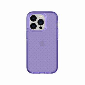 Polished Texture Soft Pattern Layer EvoCheck - Apple iPhone 14 Pro Case - Wondrous Purple