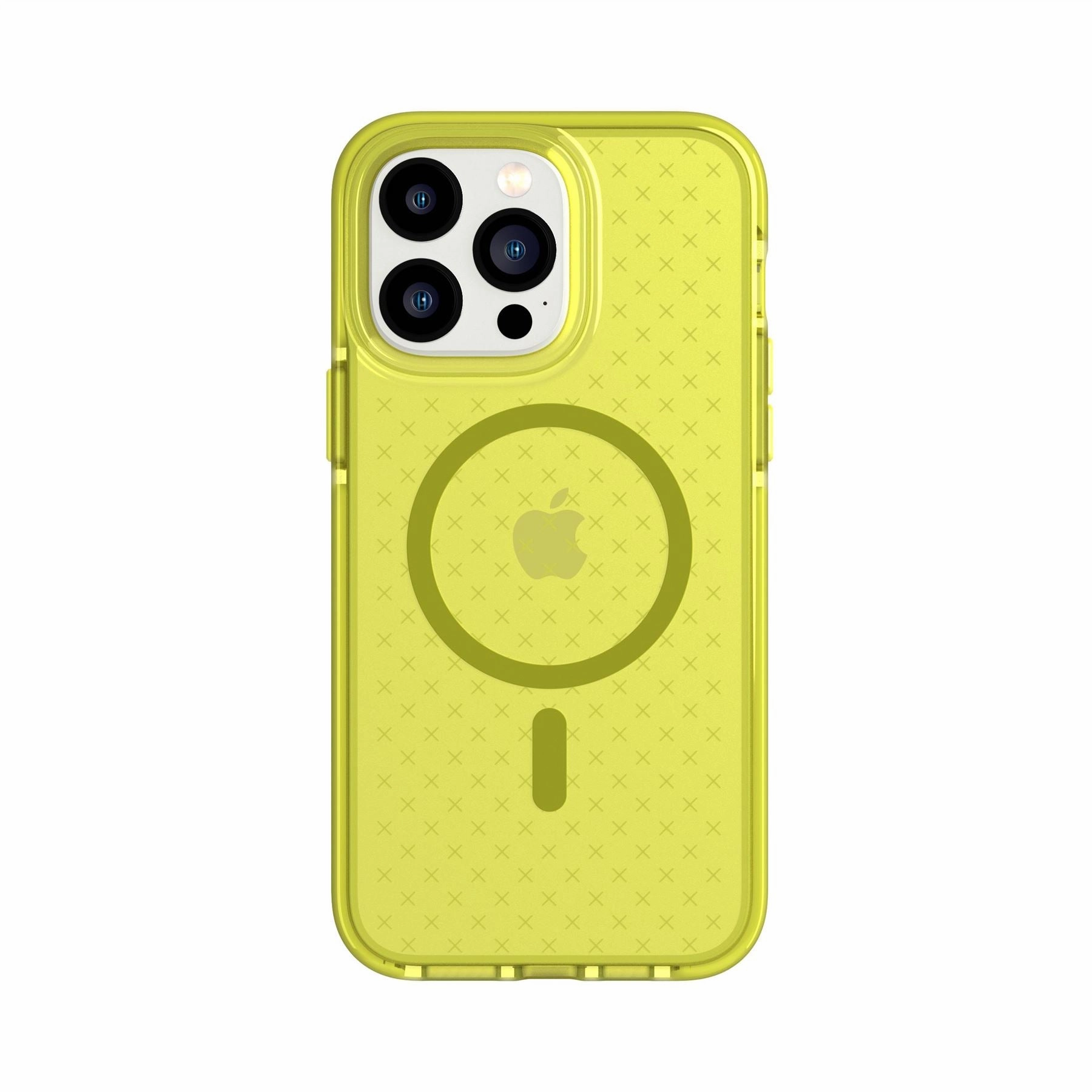 Casual Look Modern Frame EvoCheck - Apple iPhone 14 Pro Max Case MagSafe Compatible - Acid Yellow