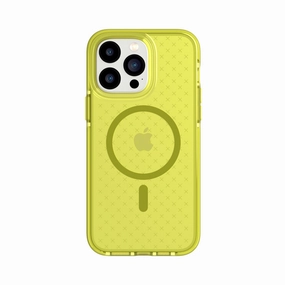 Casual Look Modern Frame EvoCheck - Apple iPhone 14 Pro Max Case MagSafe Compatible - Acid Yellow