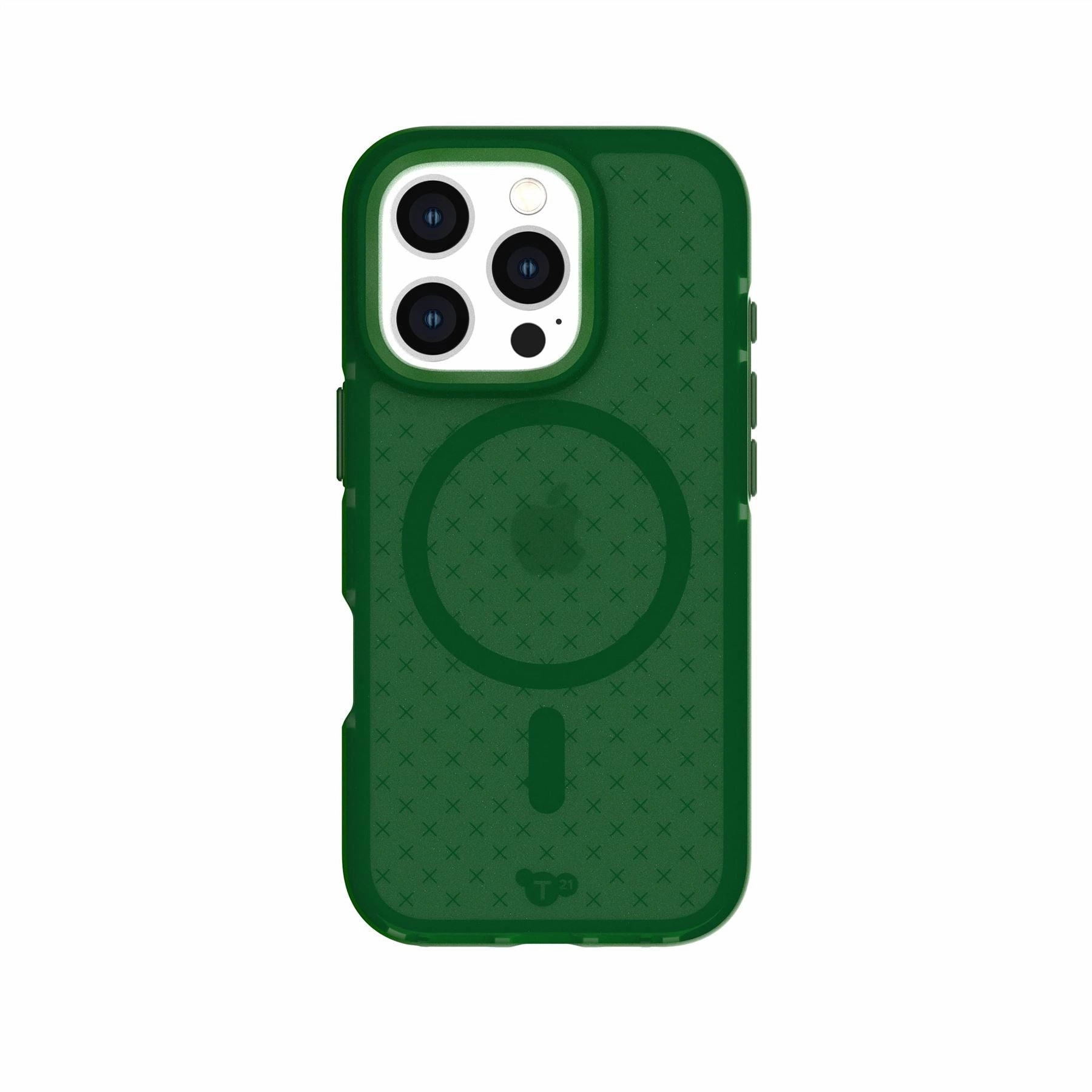 EvoCheck - Apple iPhone 16 Pro Case MagSafe Compatible - Forest Green Polished Texture Design