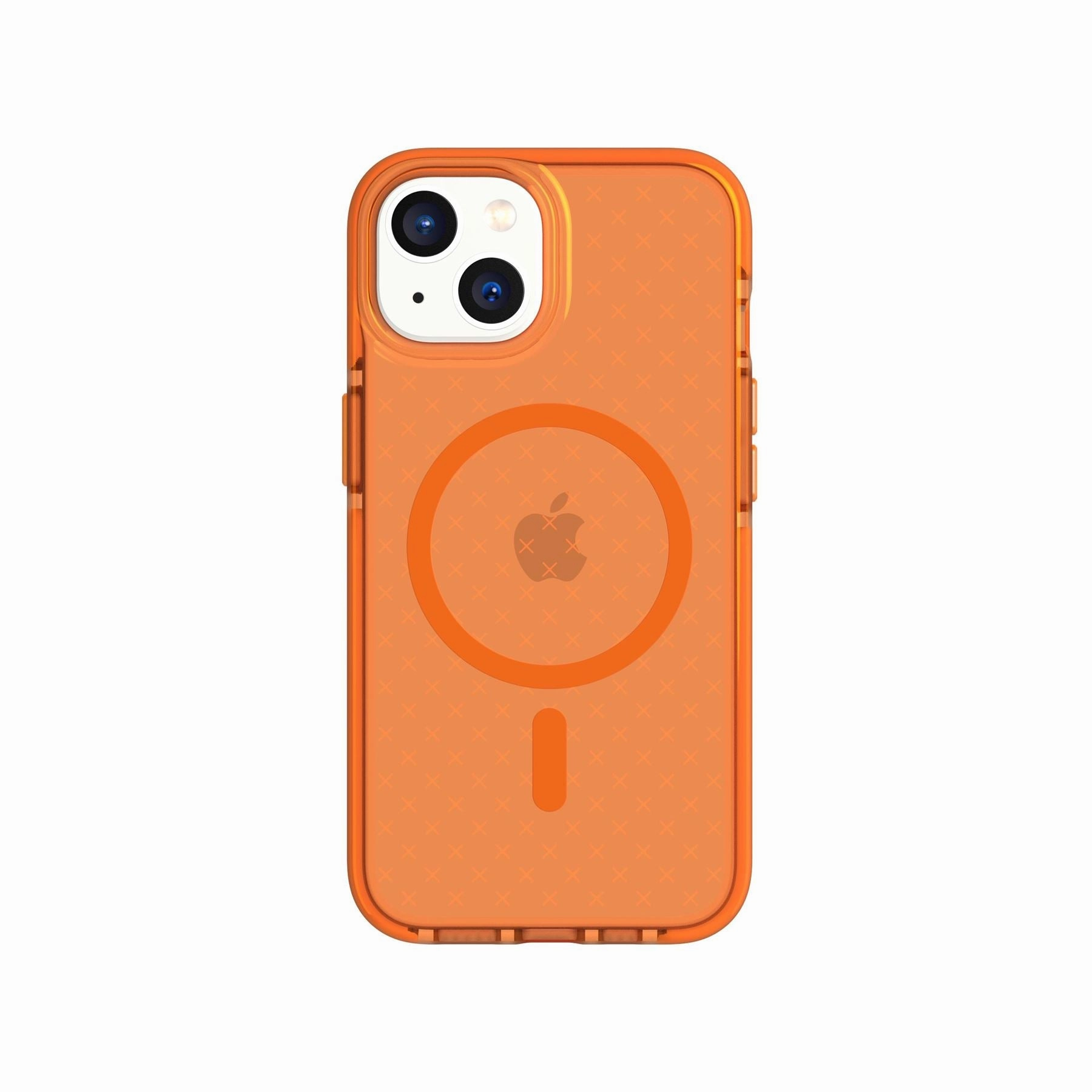 Durable Grip Luxury Finish Texture EvoCheck - Apple iPhone 16e/14 Case MagSafe Compatible - Fizzy Orange