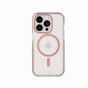 EvoCrystal - Apple iPhone 14 Pro Case MagSafe Compatible - Rose Gold Vivid Detail Smooth Pattern Finish