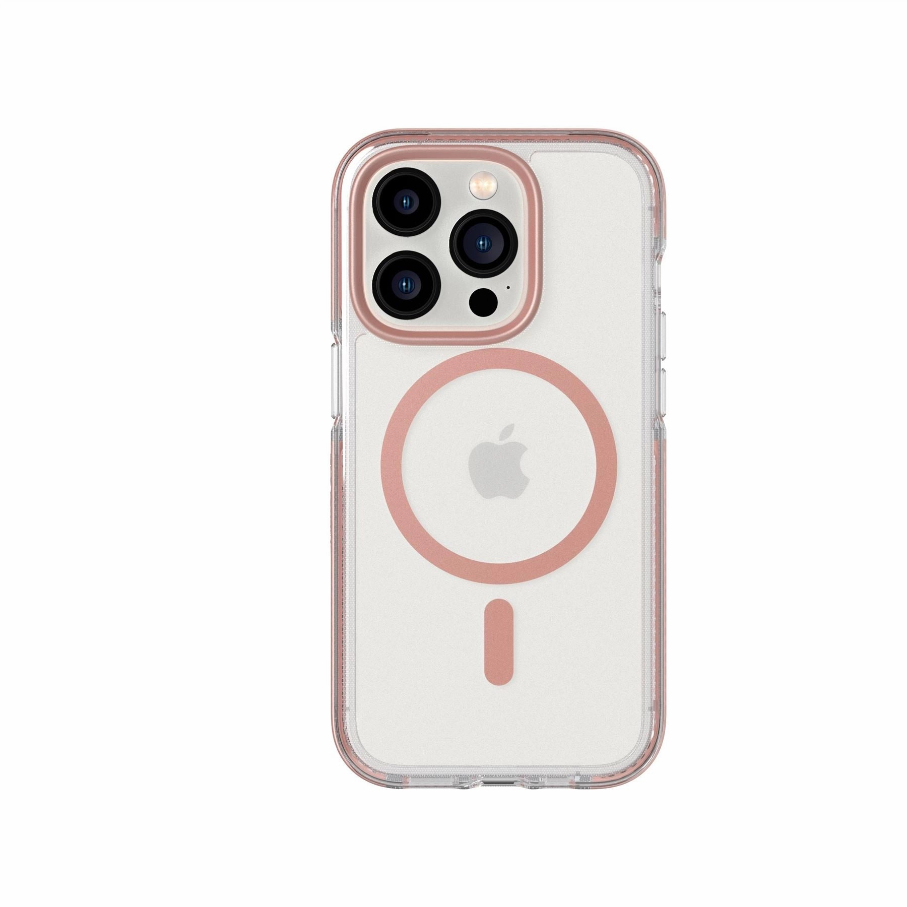 EvoCrystal - Apple iPhone 14 Pro Case MagSafe Compatible - Rose Gold Vivid Detail Smooth Pattern Finish