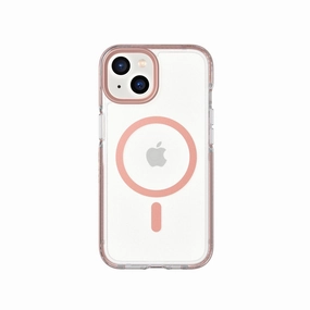 EvoCrystal - Apple iPhone 16e/14 Case MagSafe Compatible - Rose Gold Soft Edge Look Smooth Detail