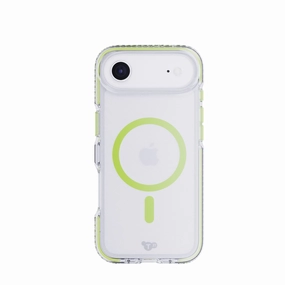 EvoCrystal Glow MagSafe - Apple iPhone Air Case - Green (Glow-In-The-Dark MagSafe ring) Gloss Touch