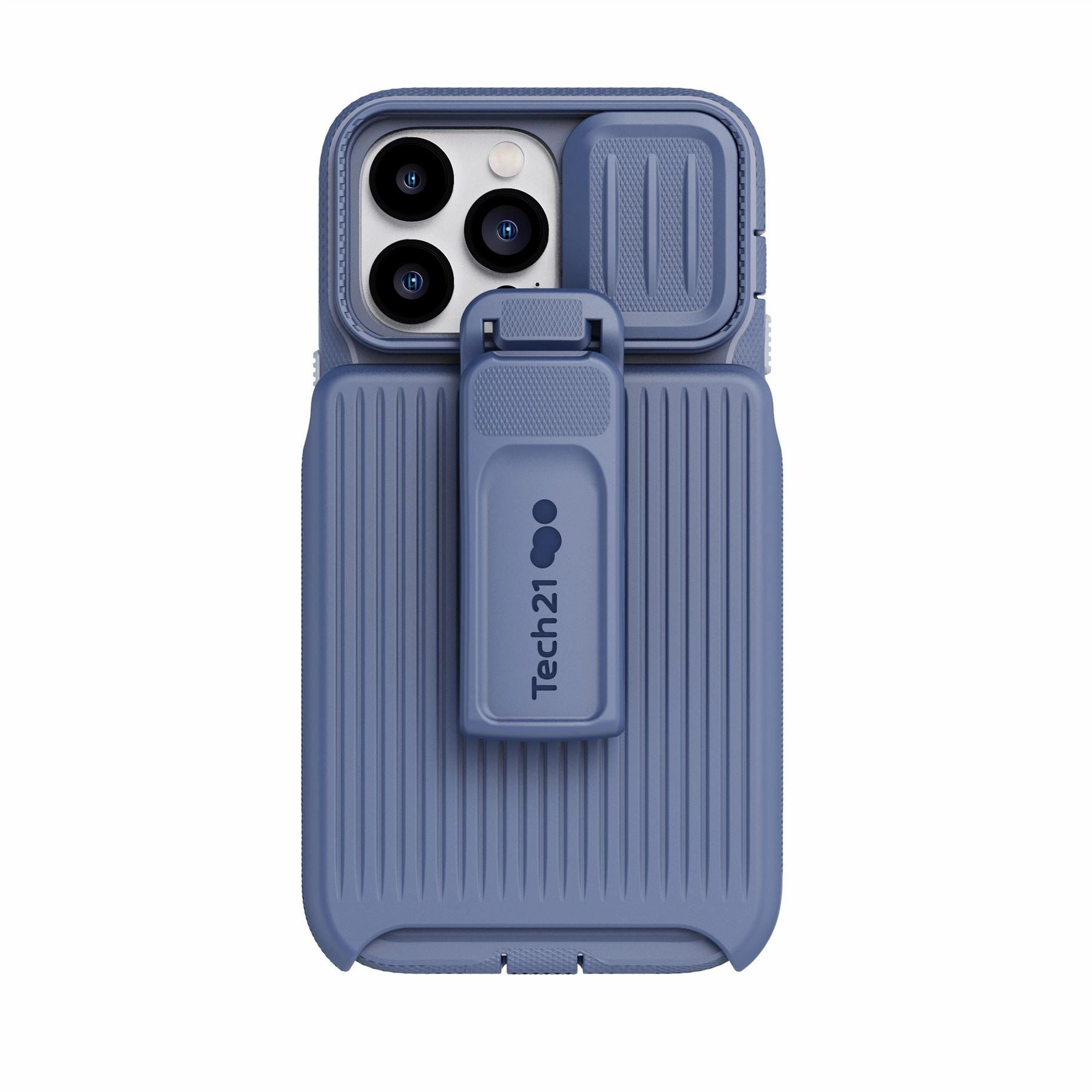 Luxury Finish Texture Classic Texture EvoMax - Apple iPhone 14 Pro Max Case MagSafe Compatible - Ink Blue