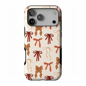 Fall Girlie | Pumpkin Spice Bows Case Sleek Appearance Pocket Ready