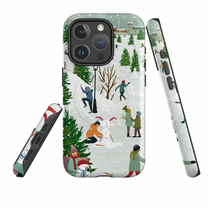 Modern Build Texture iPhone MagSafe Tough Case -  Let It Snow By Katherine Quinn