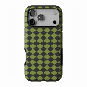 Flexible structure Tactile Buttons Wicked Hex | Green Checkered Case