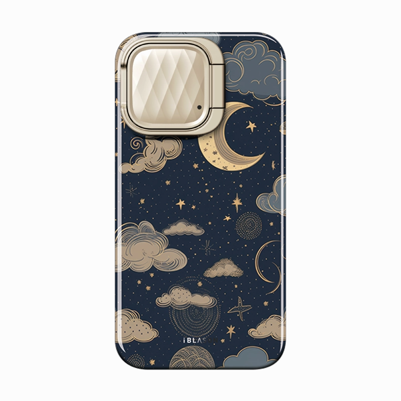 Travel Companion Vibrant pattern iPhone 15 Pro Cosmo Mag Case - Starry Night