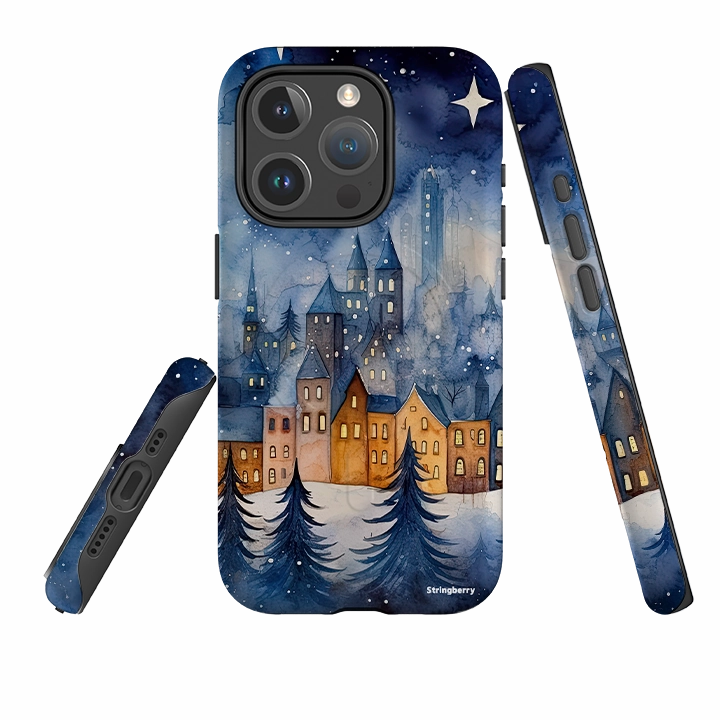 Durable touch iPhone MagSafe Tough Case -  Frosty Nights