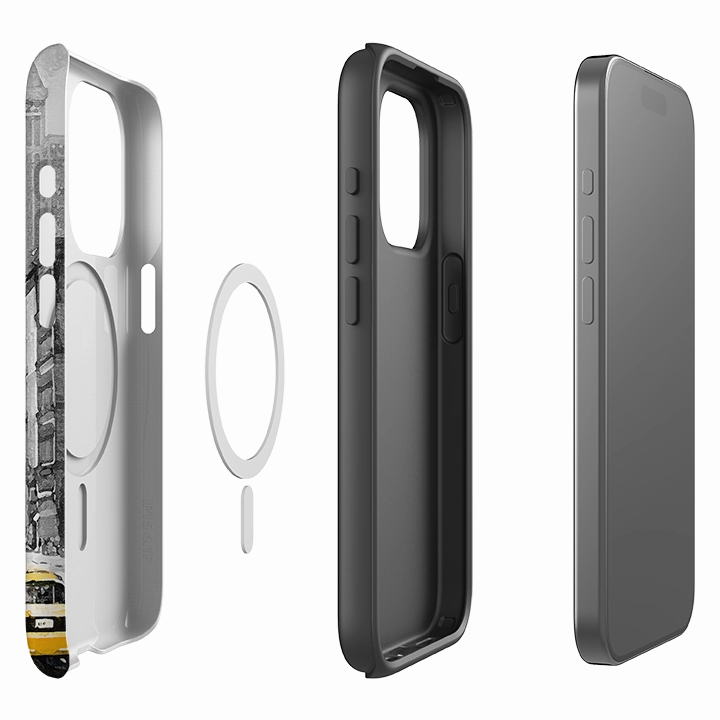 Magnetic Mount Simple Texture iPhone MagSafe Tough Case -  New York