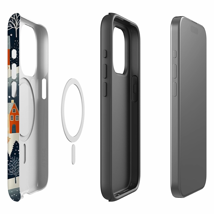Compact Shape iPhone MagSafe Tough Case -  Winter Wonderland