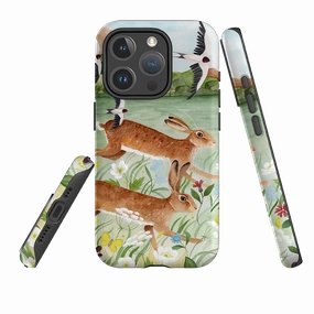 Flexible Grip Form Modern Edge iPhone MagSafe Tough Case - Hares By Bex Parkin