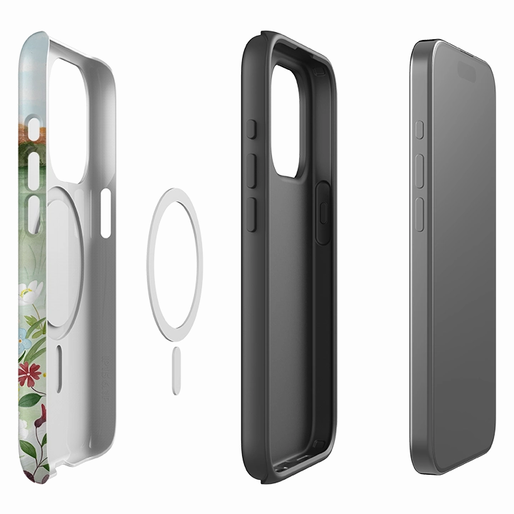 iPhone MagSafe Tough Case - Hares By Bex Parkin Hybrid Form Polished Texture Finish