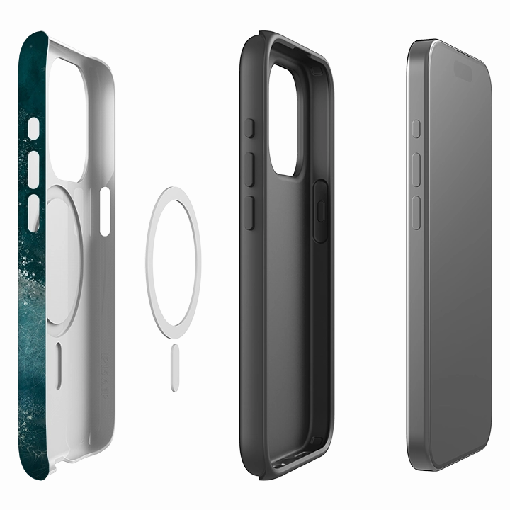 iPhone MagSafe Tough Case - Face The Storm By Maja Lindberg Hybrid Grip Finish