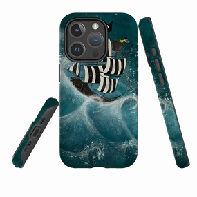 iPhone MagSafe Tough Case - Face The Storm By Maja Lindberg Stylish Surface Design Hybrid Form