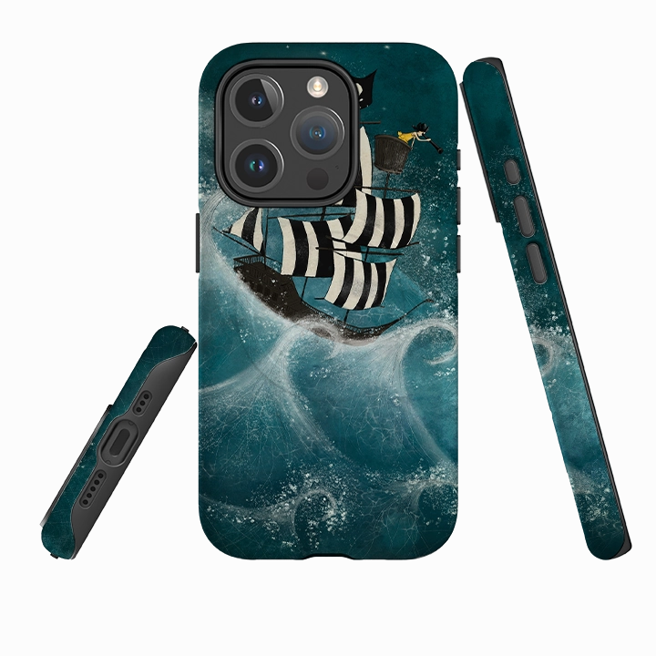 iPhone MagSafe Tough Case - Face The Storm By Maja Lindberg Stylish Surface Design Hybrid Form