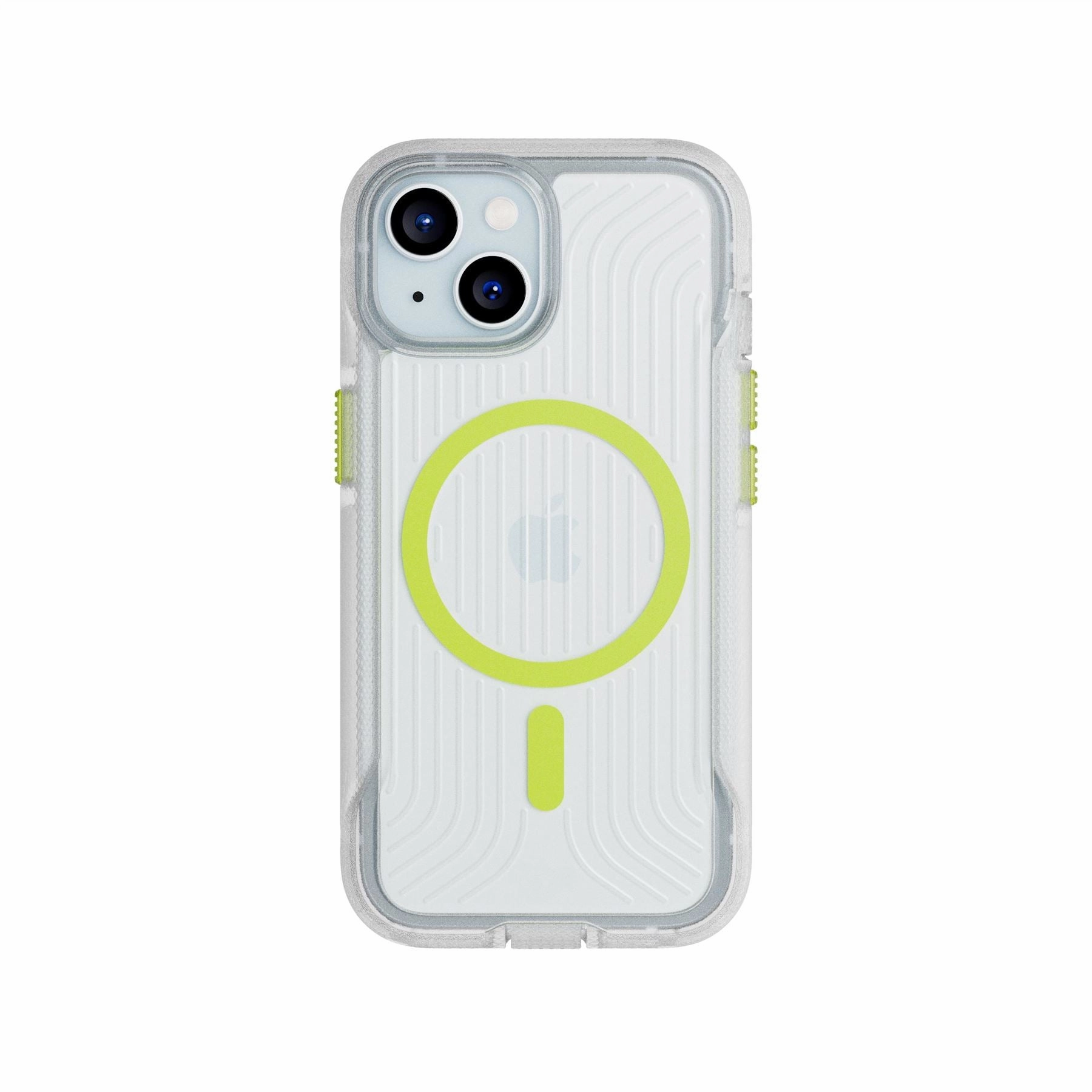 FlexPro - Apple iPhone 15 Case MagSafe Compatible - Clear Glow in the Dark Compact Shape Smooth Surface