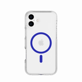 Strong Texture Soft Cushion FlexQuartz - Apple iPhone 16 Plus Case MagSafe Compatible - Electric Blue