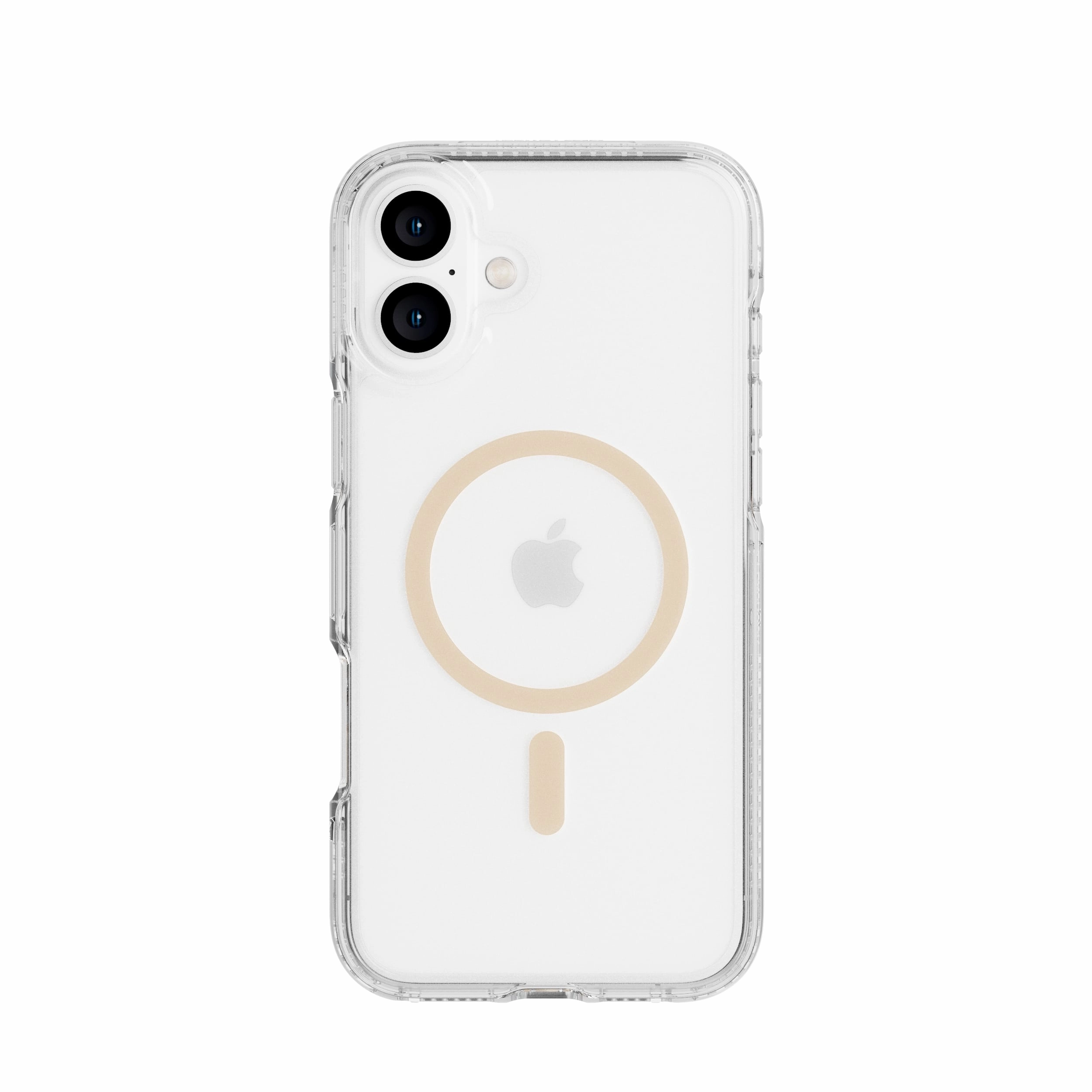 FlexQuartz - Apple iPhone 16 Plus Case MagSafe Compatible - Gold Strong Outline Raised Bezels