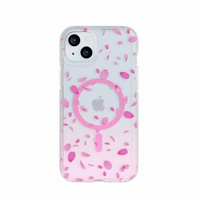 Simple Style FlexQuartz Apple iPhone 15 plus Case MagSafe Compatible - Cherry Blossom