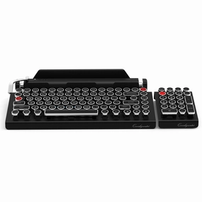 BUNDLE BLACK CHROME QWERKYWRITER?   NUMKEY NUMPAD   WRIST REST Braided Cable Setup Macro Configuration Setup