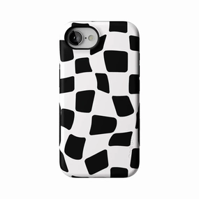 Soft Texture Funky Checkerboard | High Contrast Design Case