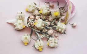 Brass Stabilizer Weight GATERON KS-3 MILKY YELLOW PRO LINEAR SWITCH FACTORY LUBED (10PCS)