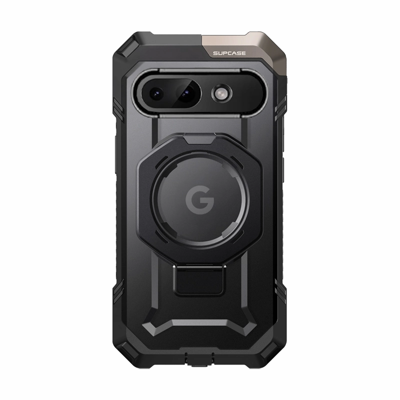 Google Pixel 9a UB Grip Protective Phone Case-Black Minimal Frame