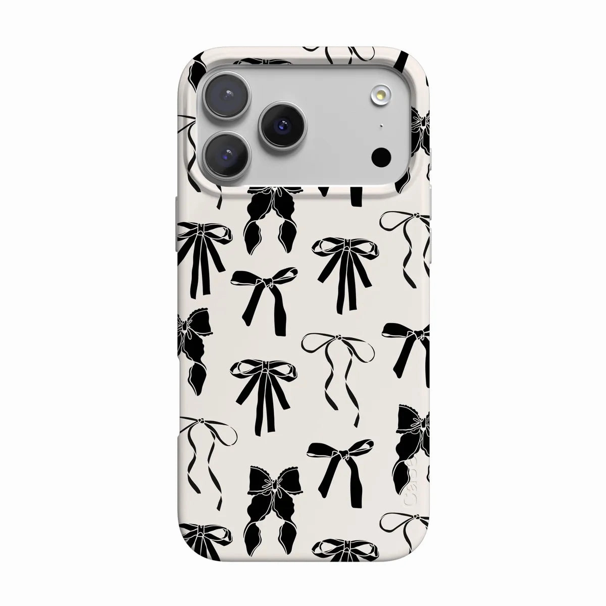 Soft Look Texture Unisex Design Goth Girlie | Black Bows Case