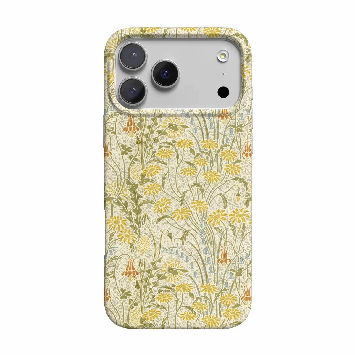 Matte Look Finish Boho Blooms | Golden Floral Case