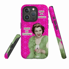 iPhone MagSafe Tough Case - Bright Like Diamonds By Clare Jordan Color Pattern Ergonomic Shape